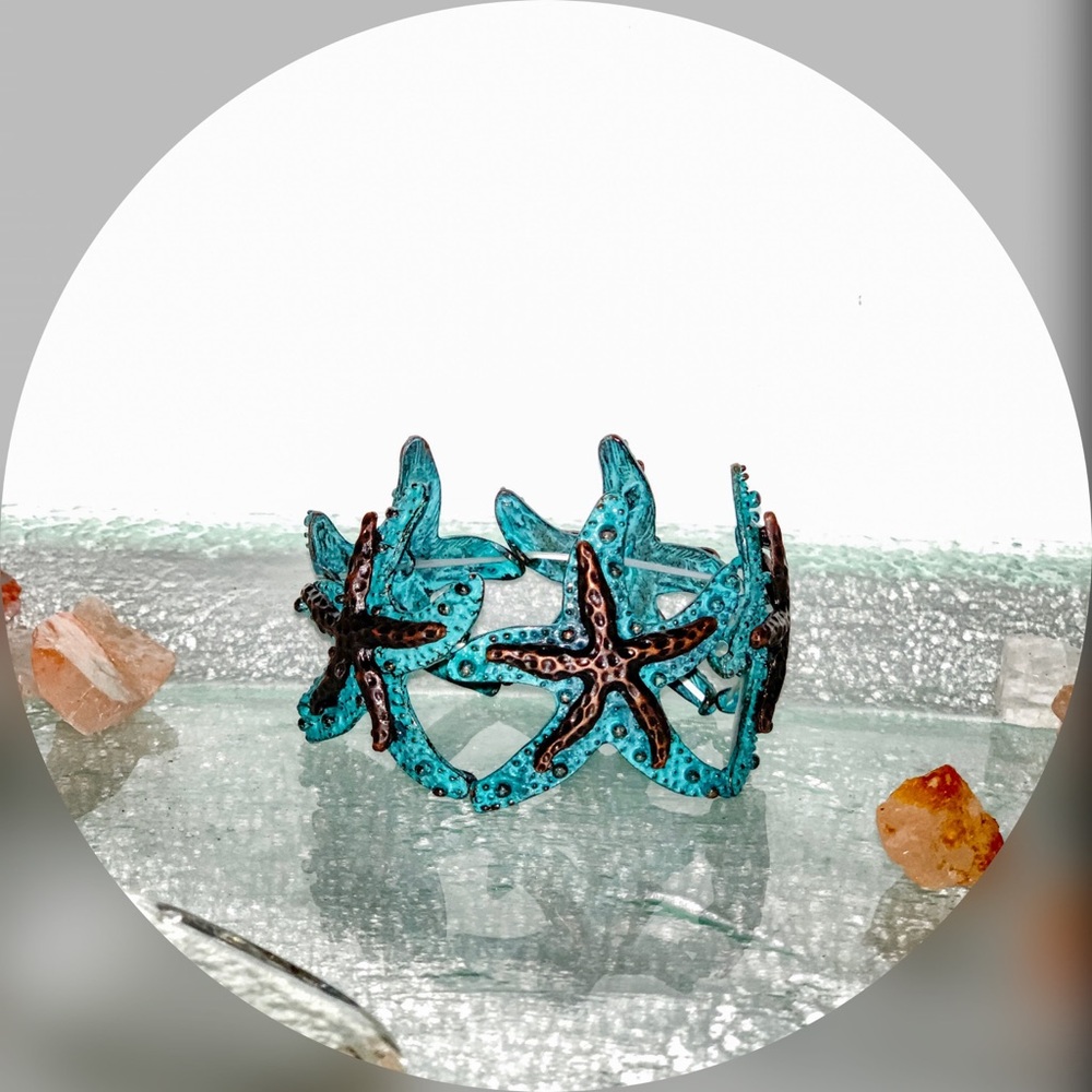 Teal Starfish Bracelet